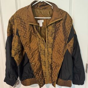 Lavon Quilted Brown Bomber Jacket
